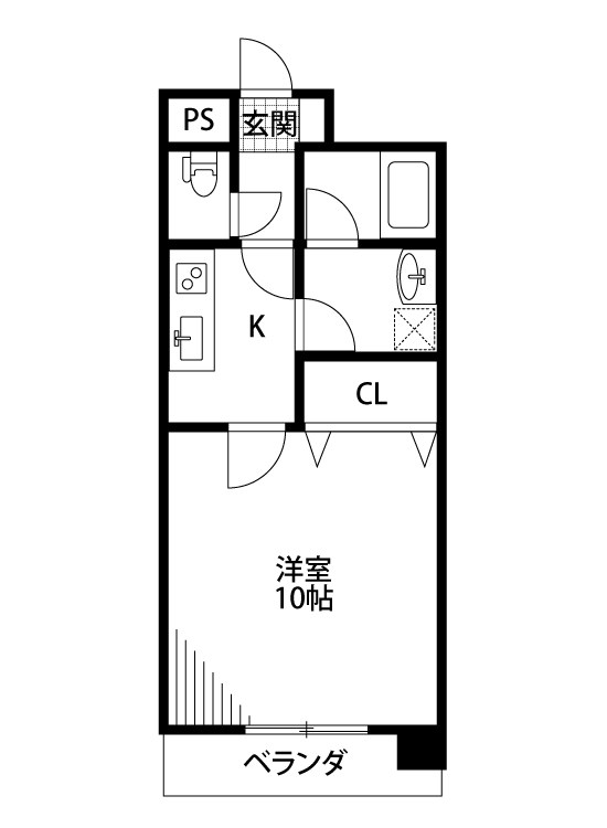 リアライズ西湊町通 807号室 間取り