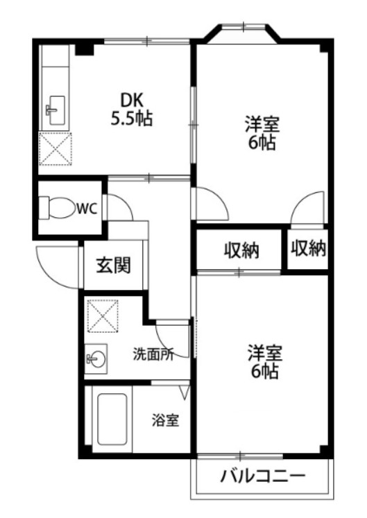 アドバンス２１ 202号室 間取り
