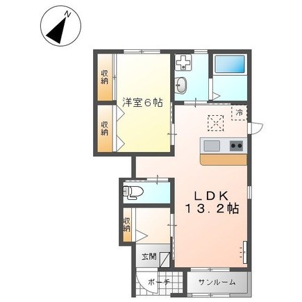 ペアリィ 105号室 間取り
