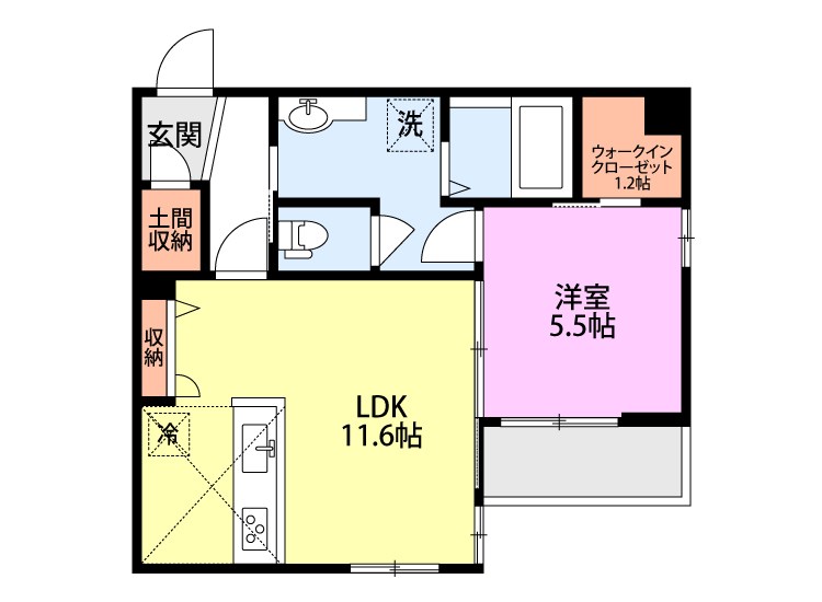 ガーデ・レスポワーレ 202号室 間取り