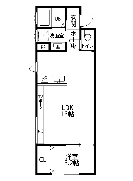 ガーデンシティ長潟 101号室 間取り