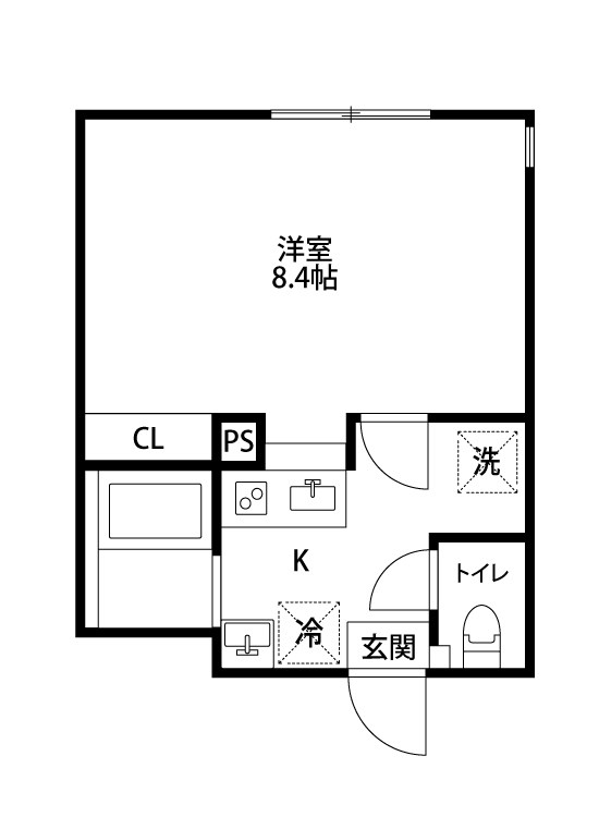 CasaLuna 105号室 間取り