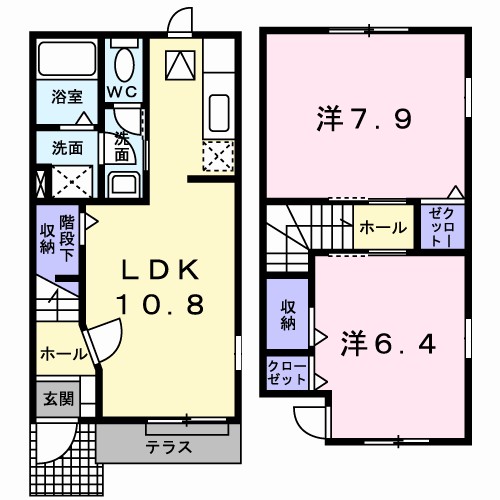 サランチェ 104号室 間取り