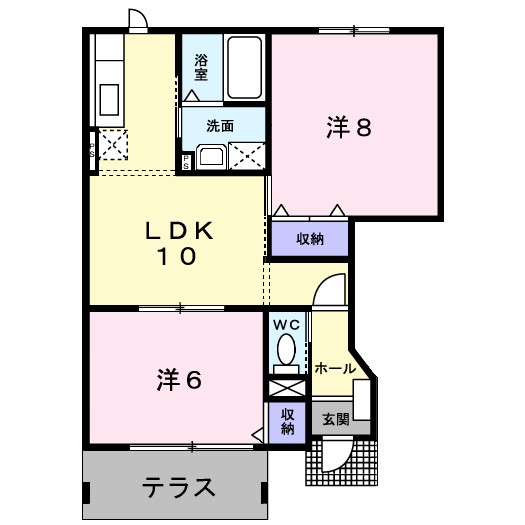リバティベル・３ 101号室 間取り