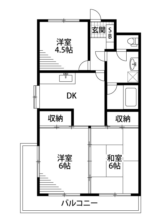 ヴィラサザン 501号室 間取り