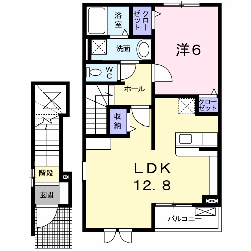 ベル・デーア 201号室 間取り