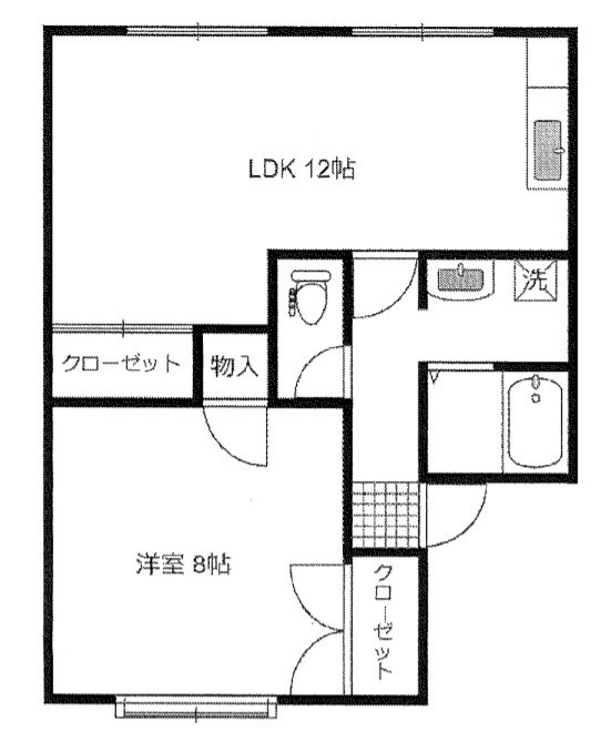 セジュールみち 101号室 間取り
