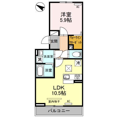 フィラエ 103号室 間取り
