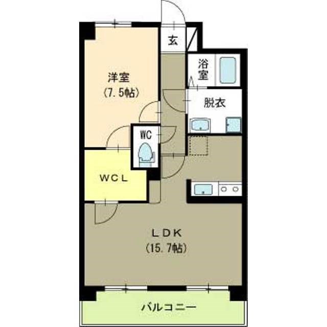 パークハイツ美咲 202号室 間取り