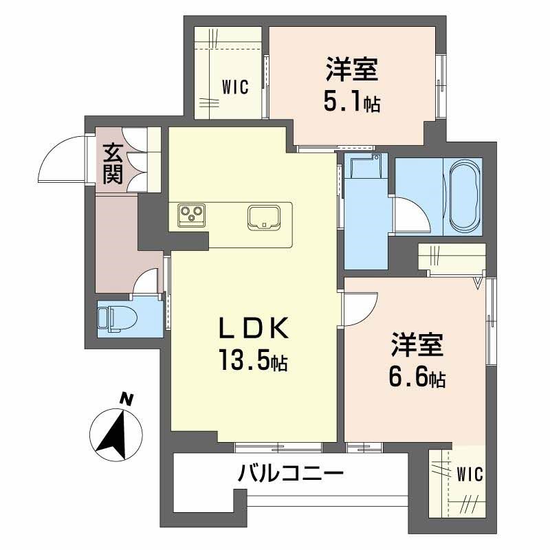 シャーメゾン笹和 305号室 間取り