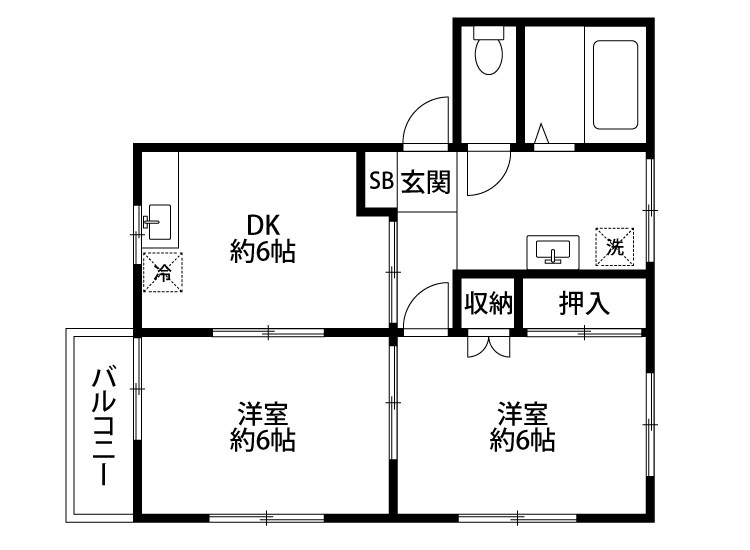 グランコート藤 105号室 間取り