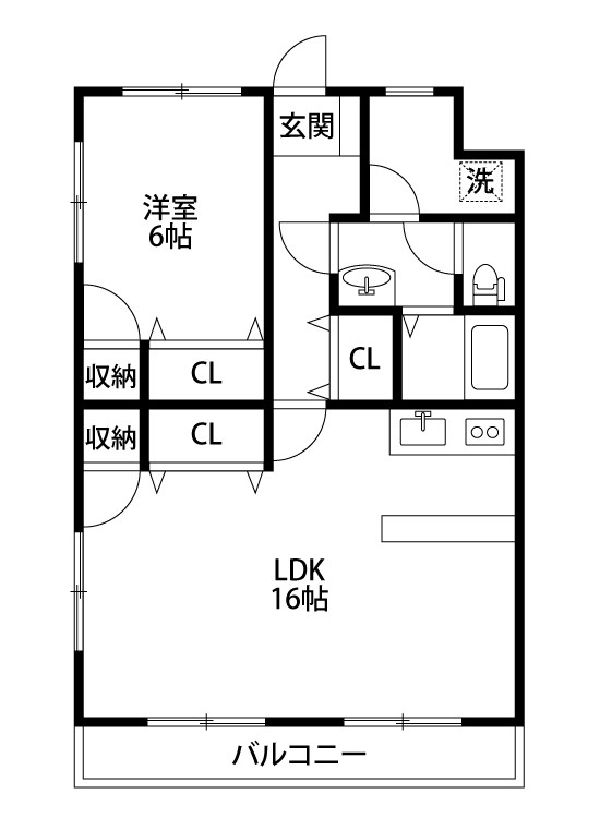 レジデンス近江 401号室 間取り