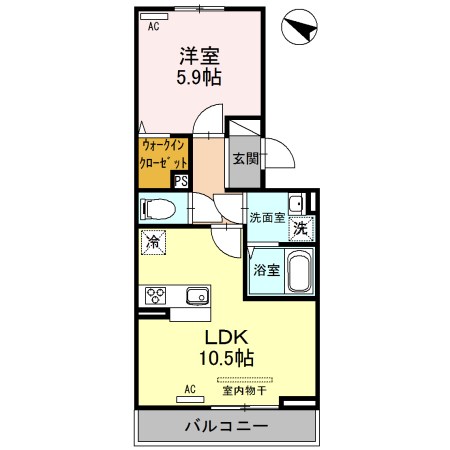 フィラエ 302号室 間取り