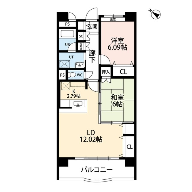 フェリシア柳都 302号室 間取り