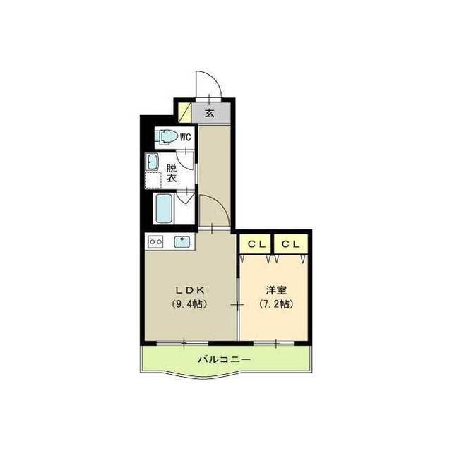 パークサイドグリッター弁天 間取り図