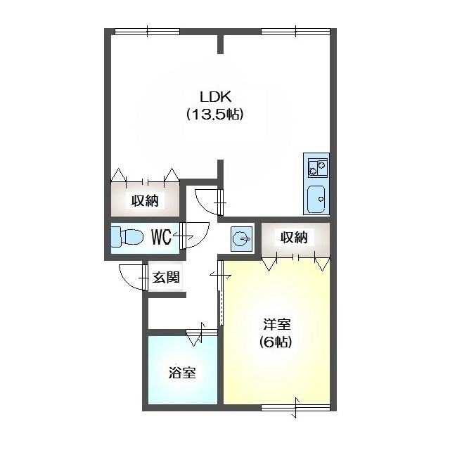 NNトピア 202号室 間取り