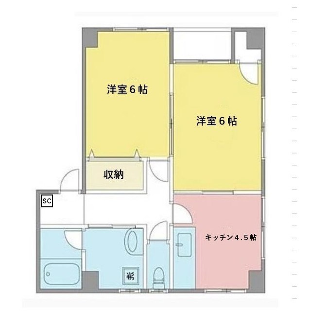 ハイツ・マリンヒル 202号室 間取り