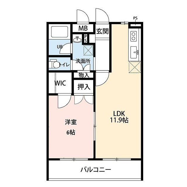 アーリーバード 305号室 間取り