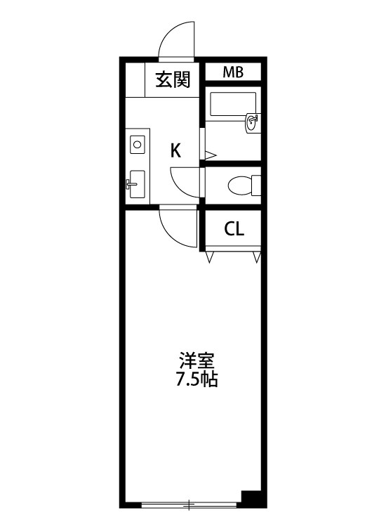 カナンパレス天神 間取り図