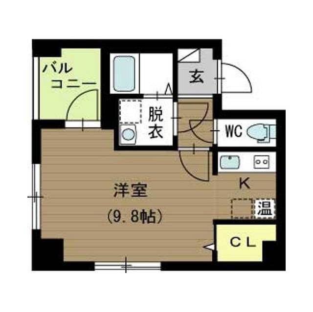 ブラスト万代 503号室 間取り