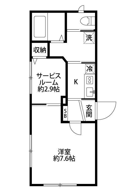 コート・デコ 101号室 間取り