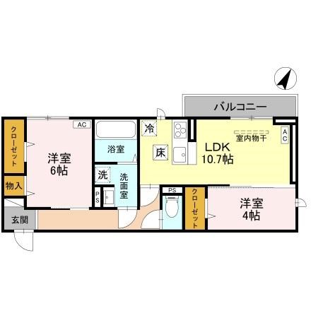 CLASSEUM幸西　Ⅰ 303号室 間取り
