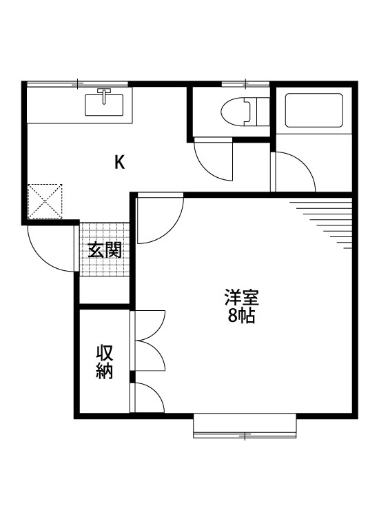 スリーハイツ 107号室 間取り