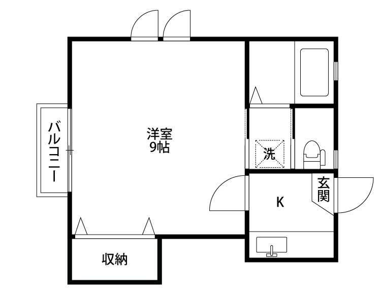アルバ旭 202号室 間取り