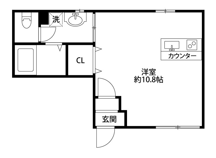パフェ・リーフガーデン 102号室 間取り