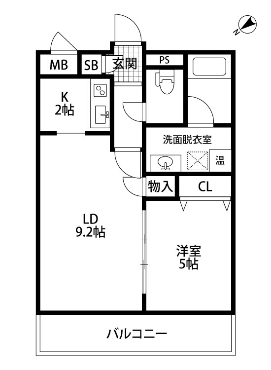 レガーロ旭町 207号室 間取り