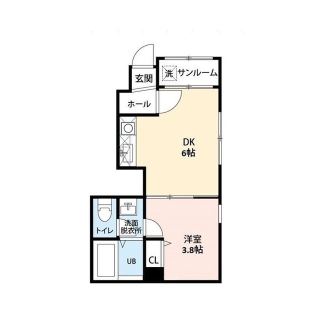 MODEST天神 103号室 間取り