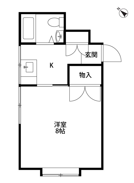 バードモアハイツ 207号室 間取り