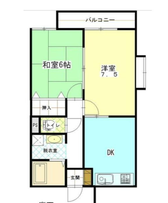 オーベルジュ出来島 203号室 間取り