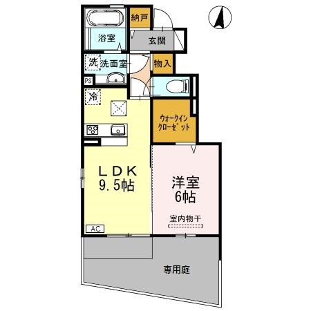 スズカゼB 203号室 間取り