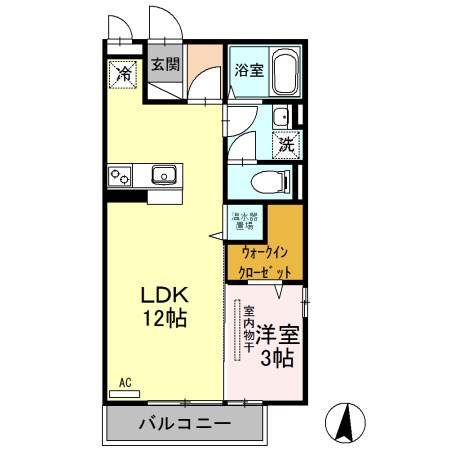 インペリアルコート　A 201号室 間取り