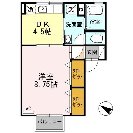 セジュール寿 202号室 間取り