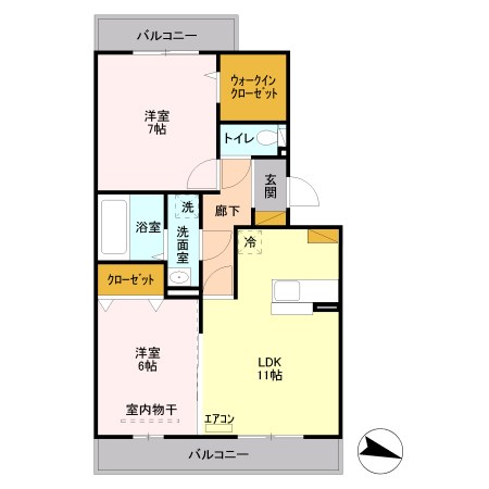 フェイバリッチ新和A 302号室 間取り