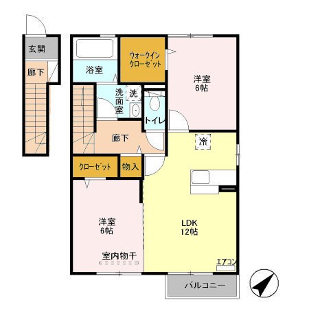 アトリオ青山　A 201号室 間取り