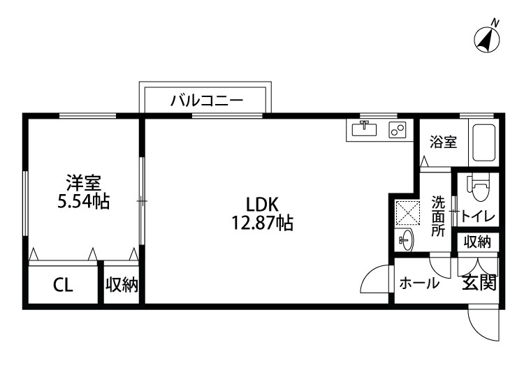 Love＆PeaceⅡ 202号室 間取り