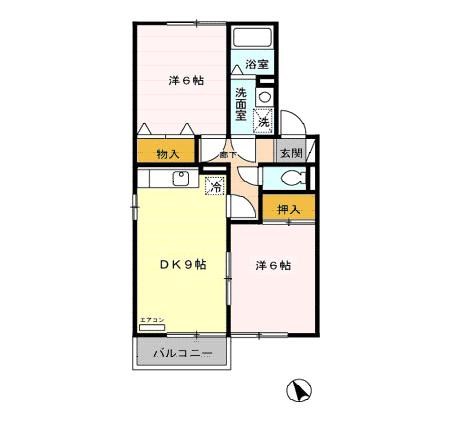 ソフィア 203号室 間取り