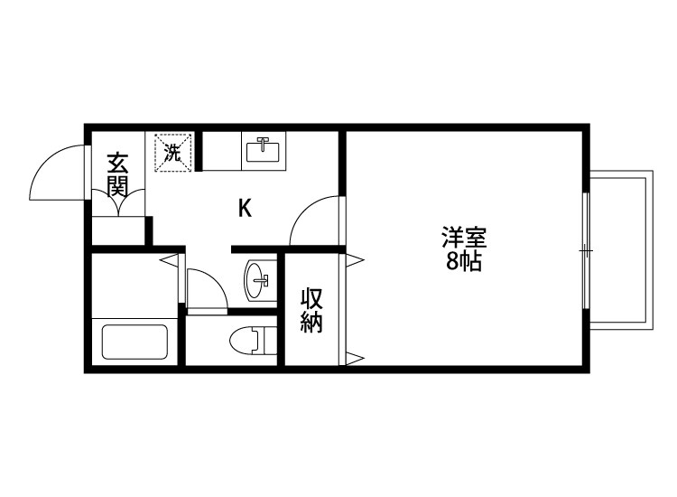 マスエハウス 102号室 間取り