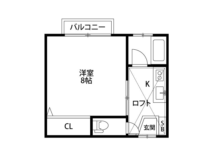 アパートメントハウスルクレール 203号室 間取り