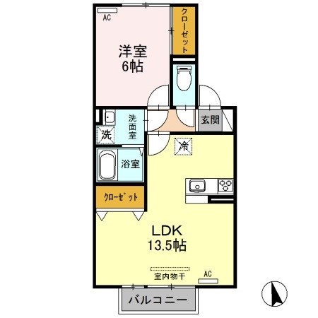 リーブ　ワン 202号室 間取り