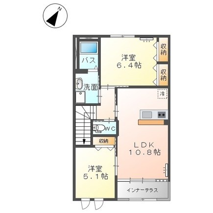 フォルビート 202号室 間取り