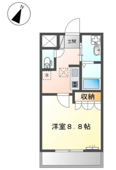 サンガーデン 105号室 間取り