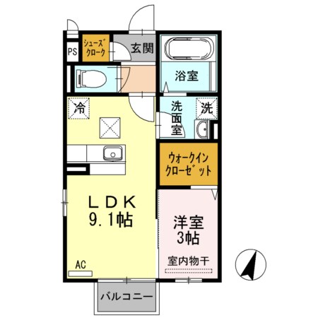 メゾンさくら 106号室 間取り