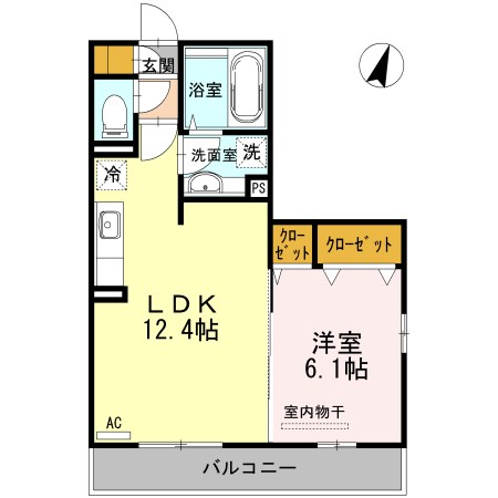 シャイン陽街 301号室 間取り