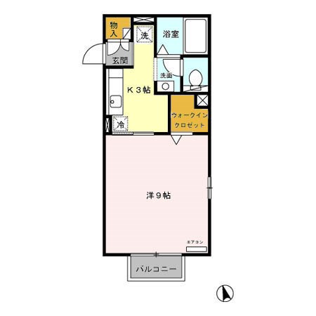 セラフィータ 201号室 間取り