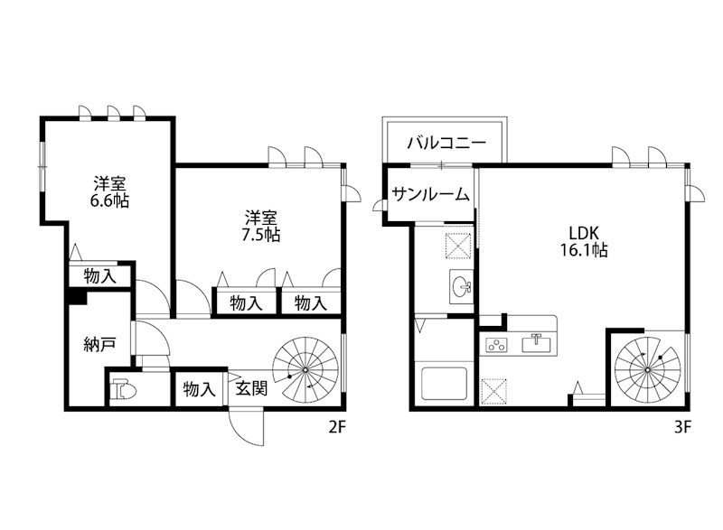 ソラーナ小針 203号室 間取り