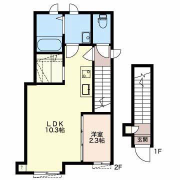 シャーメゾンラフィネ 202号室 間取り